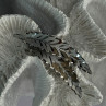 925 Sterling Silver Brooch Leaves Width 2.1 Inch