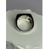 925 Sterling Silver Black Enamel & CZ Men's Ring Size 11