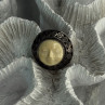 925 Sterling Silver Hand-Crafted Round Goddess Sun Pendant Length 0.90 Inch