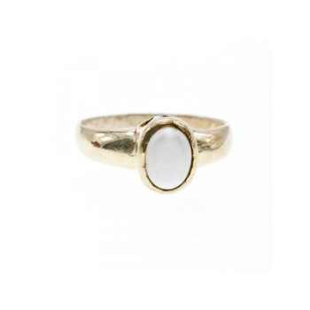 Vintage 925 Sterling Silver Moonstone Ring Size 11.25
