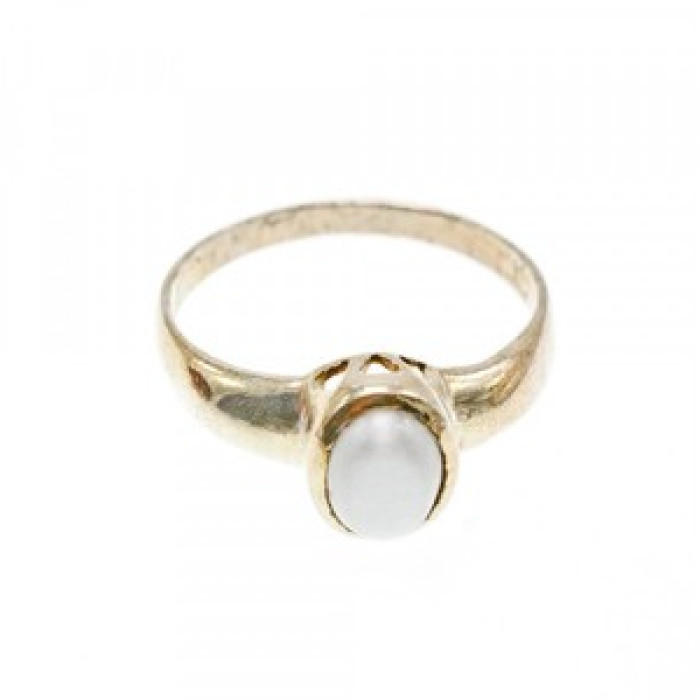 Vintage 925 Sterling Silver Moonstone Ring Size 11.25
