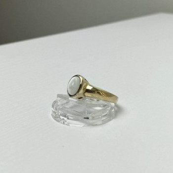 Vintage 925 Sterling Silver Moonstone Ring Size 11.25