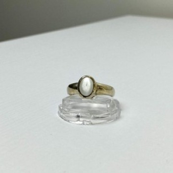 Vintage 925 Sterling Silver Moonstone Ring Size 11.25