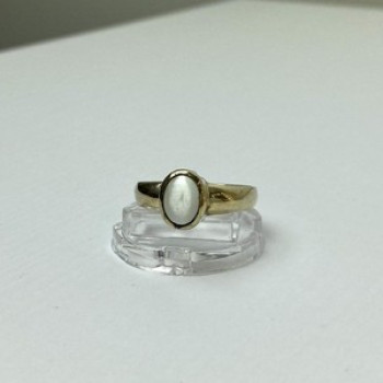 Vintage 925 Sterling Silver Moonstone Ring Size 11.25
