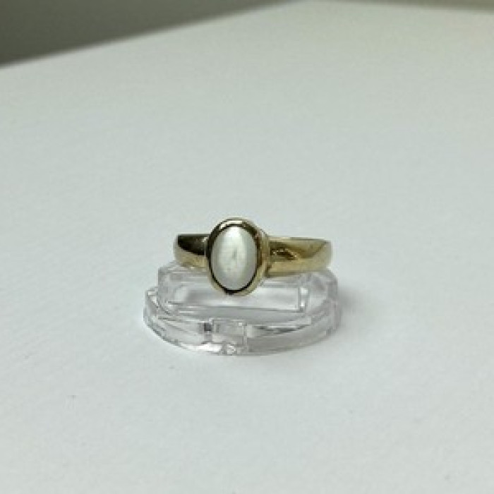 Vintage 925 Sterling Silver Moonstone Ring Size 11.25