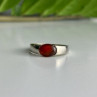 Vintage 925 Sterling Silver Agate Ring Size 7.25
