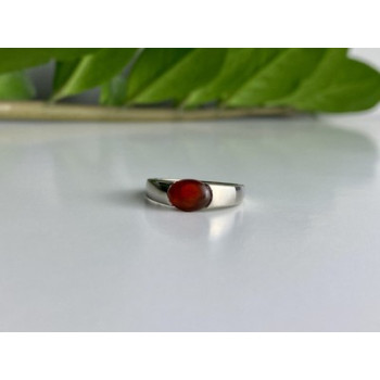 Vintage 925 Sterling Silver Agate Ring Size 7.25