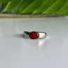 Vintage 925 Sterling Silver Agate Ring Size 7.25