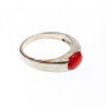 Vintage 925 Sterling Silver Agate Ring Size 7.25