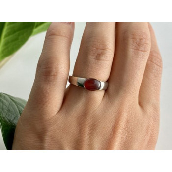 Vintage 925 Sterling Silver Agate Ring Size 7.25