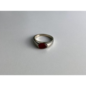 Vintage 925 Sterling Silver Agate Ring Size 7.25