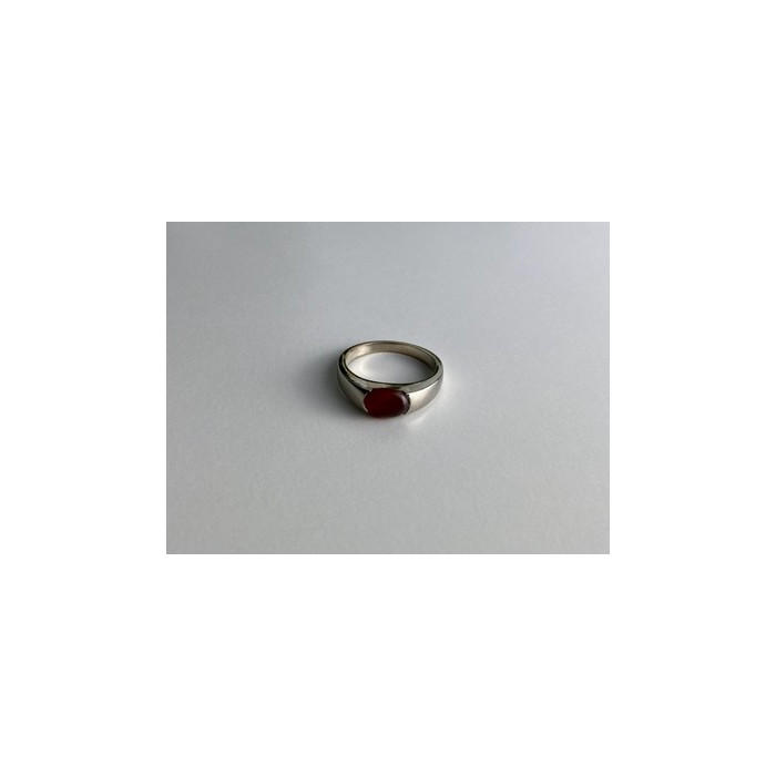 Vintage 925 Sterling Silver Agate Ring Size 7.25