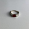 Vintage 925 Sterling Silver Agate Ring Size 7.25