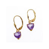 14K YELLOW GOLD AMETHYST EARRINGS