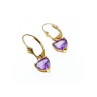 14K YELLOW GOLD AMETHYST EARRINGS