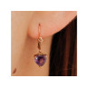14K YELLOW GOLD AMETHYST EARRINGS