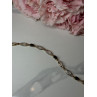 925 STERLING SILVER GOLD PLATED SAPPHIRE BRACELET LENGTH 7.5 in
