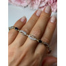 925 STERLING SILVER GOLD PLATED SAPPHIRE BRACELET LENGTH 7.5 in
