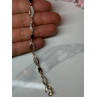 925 STERLING SILVER GOLD PLATED SAPPHIRE BRACELET LENGTH 7.5 in