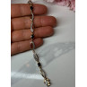 925 STERLING SILVER GOLD PLATED SAPPHIRE BRACELET LENGTH 7.5 in