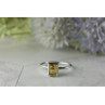 925 Sterling Silver Citrine Ring Size 7.5