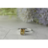 925 Sterling Silver Citrine Ring Size 7.5