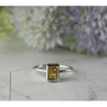 925 Sterling Silver Citrine Ring Size 7.5