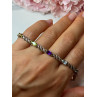 925 STERLING SILVER AMETHYST TOPAZ GARNET CITRINE PERIDOT BRACELET LENGTH 7.5