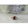 925 Sterling Silver Pink Topaz & Diamonds Ring Size 6