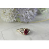 925 Sterling Silver Pink Topaz & Diamonds Ring Size 6