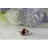 925 Sterling Silver Pink Topaz & Diamonds Ring Size 6