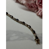 925 STERLING SILVER GOLD PLATED SAPPHIRE BRACELET LENGTH 7.5 in