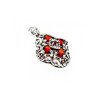 925 Sterling Silver Garnet Pendant