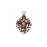 925 Sterling Silver Garnet Pendant