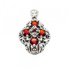 925 Sterling Silver Garnet Pendant