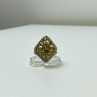 925 Sterling Silver Gold Plated Citrine Ring Size 5.5
