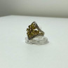 925 Sterling Silver Gold Plated Citrine Ring Size 5.5