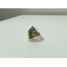 925 Sterling Silver Gold Plated Citrine Ring Size 5.5