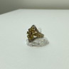 925 Sterling Silver Gold Plated Citrine Ring Size 5.5