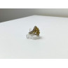 925 Sterling Silver Gold Plated Citrine Ring Size 5.5