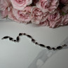 925 Sterling Silver Black Enamel Bracelet Length 7.5 in