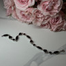 925 Sterling Silver Black Enamel Bracelet Length 7.5 in