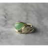 925 Sterling Silver Green Nephrite (Jade) Ring Size 6.5