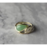925 Sterling Silver Green Nephrite (Jade) Ring Size 6.5