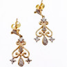 10K Yellow Gold Diamonds Earrings