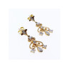 10K  YELLOW GOLD DIAMONDS EARRINGS