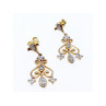 10K  YELLOW GOLD DIAMONDS EARRINGS