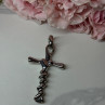 925 Sterling Silver Cross Length 3 in