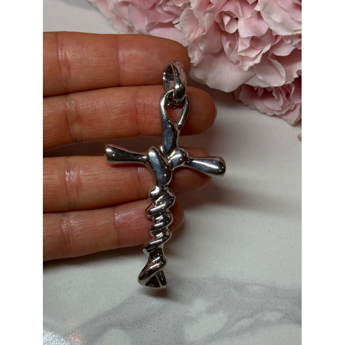 925 STERLING SILVER CROSS LENGTH 3 in