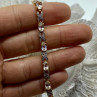 925 Sterling Silver Gold Plated Aquamarine Bracelet